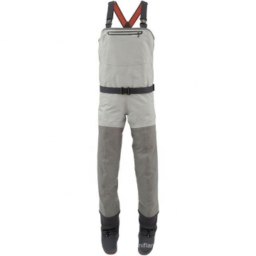 Custom 100%Waterproof Breathable Stockingfoot Chest Waders Fly Fishing Wader Suit Men